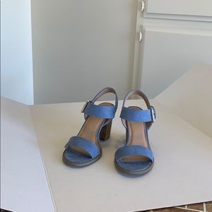 Ladies light blue sandals